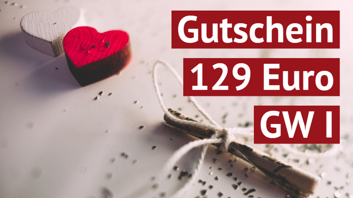 Geschenkgutschein 129 € (für Online-Kurs „Grundwissen I“)