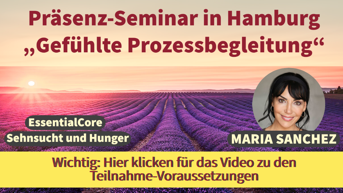 EC • SuH - Seminar  (4 Tage) „Die gefühlte Prozessbegleitung“ in Hamburg / 28.09 - 01.10.23
