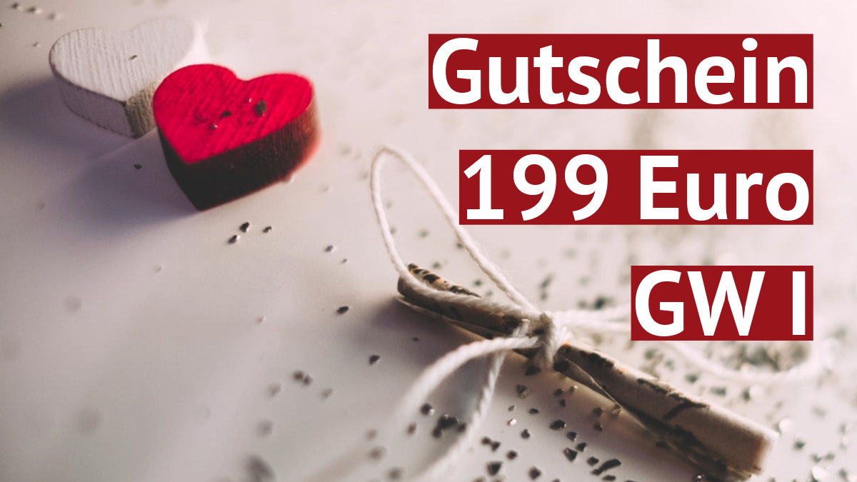 Geschenkgutschein 199 € (für Online-Kurs „Grundwissen I“)